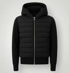 ALLIGNED INDUSTRY Abrigo Bomber de Lana para Hombre, con Capucha, Beige, Acolchado, Cierre Frontal con Cremallera, Chaqueta Casual Reversible Ecológica - Product Image 1