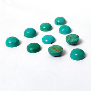 9 Pcs de Cabochon Rond Simulé Turquoise 10mm 32.05 Cts Lot Iroc Ventes Bonne Qualité Howlite Turquoise Cab US $19 pour Tous - Product Image 5