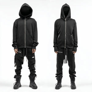 Conjunto Deportivo Personalizable de Estilo Urbano con Pantalones Cortos de Fútbol |   Poliéster/Algodón Transpirable, Resistente al Viento y Ecológico |   Diseña el Tuyo Propio - Product Image 1