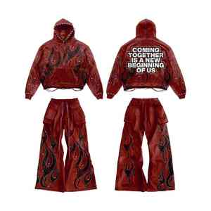 Trajes Deportivos Casuales de Invierno para Hombre de Primera Calidad, Más Vendidos, Ecológicos, de Color Sólido, 100% Algodón, Transpirables, Cómodos y de Secado Rápido - Product Image 5