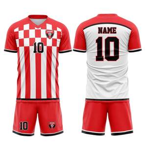 Top Tendance Entièrement Personnalisé Vert Football Uniforme Adultes Jeunesse Haute Sublimé Football Équipe Nom Unité De Production En Vrac - Product Image 1