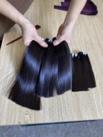 Lots en gros avec closure, Cheveux humains bruts super double drawn ultra-lisses, 100% cheveux vierges du Vietnam