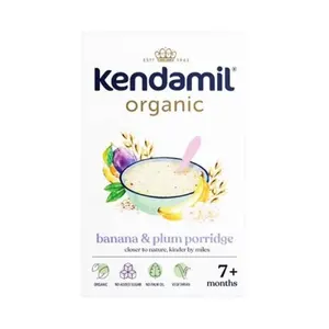 Kendamil organik muz ve erik lapası 150g organik tahıl ve besleyici zengin lapası bebek için