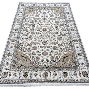 KNOTS RUG Top Quality Hand Rug for Living Room Decoration Rugs Carpets |washable Carpet |Living Room <b>Non</b> <b>Slip</b> Rugs(White) - Product Image 1