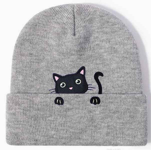 Gorro de Invierno de Punto Plano, Bordado con Dibujos Animados, Personalizado, al por Mayor - Product Image 5