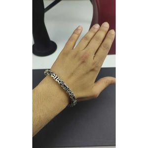 Bracciale da uomo King Chain, argento sterling 925, realizzato a mano, 53 grammi, di Birinci Jewelry & Accessories. - Product Image 3