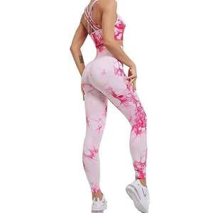 Leggings de yoga et soutien-gorge de sport à séchage rapide, ensembles pour femmes, respirants, OEM, étiquette privée, vêtements de sport personnalisés en 2 pièces - Product Image 2