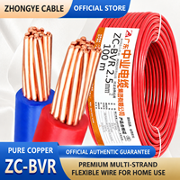 Cable Eléctrico Flexible con Aislamiento de PVC de 450/750V, Cable de Cobre Trenzado BVR para Instalación de Calefacción en Viviendas
