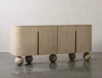 Buffet en bois blanc de style moderne, meuble de rangement multifonctionnel industriel pour cuisine, salon, chambre à coucher, utilisation en extérieur