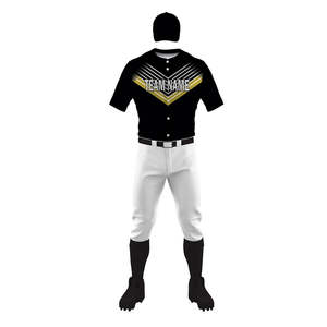 Uniformes et chemises de baseball pour hommes adultes personnalisables, haute qualité, 100% polyester, séchage rapide, impression numérique, respirant, tissu 220g - Product Image 6