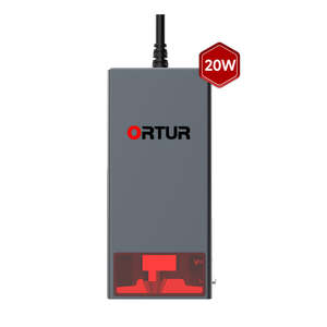 Ortur 20 Wát mô-đun Laser LU3-20A độ chính xác cao 0.08*0.08 mét nén tại chỗ đầu laser kép Quạt làm mát 380 + Màu sắc thép khắc - Product Image 1