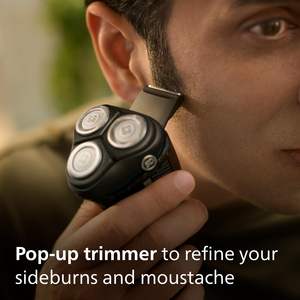 Afeitadora Eléctrica para Hombre con Tecnología de Protección de la Piel, Recortadora de Barba Extraíble Húmeda/Seca, Inalámbrica, Impermeable IPX7, con Estuche de Viaje Alemán - Product Image 4