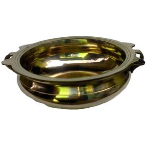 High Quality Brass Urili with <b>Gold</b> Shiny Polish Finish <b>Kitchen</b> Table Top Dinnerware For Diwali Celebrations . - Product Image 1