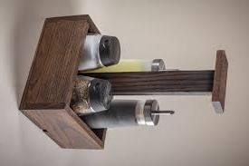 Grande caisse en bois de luxe faite à la main pour l'organisation de stockage de couverts et de condiments de cuisine à la maison sans danger pour les aliments - Product Image 3