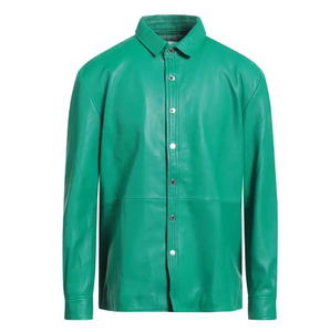 Camisas de Cuero con Logotipo Personalizado de Alta Calidad, Transpirables, Estilo Bomber para Motociclistas, Otoño - Product Image 6