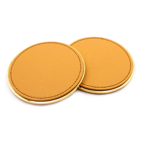 ที่รองแก้วหนังรูปทรงสี่เหลี่ยมดีไซน์ทันสมัยคุณภาพดีที่สุดสำหรับร้านอาหารโฮมออฟฟิศในราคาที่สมเหตุสมผล - Product Image 1