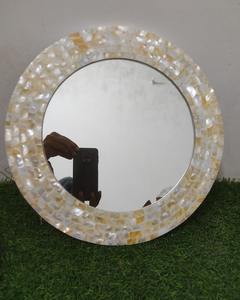 Bandeja con mango de madera con incrustaciones de madreperla, concha marina Natural, Ramadán Mubarak, postre y plato para servir dátiles, Eid Mubarak - Product Image 1