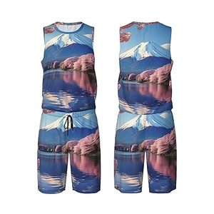 Conjuntos de camisetas de baloncesto para hombre Uniforme de baloncesto rosa roja Chaleco de baloncesto ligero y pantalones cortos deportivos - Product Image 3