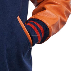 Chaqueta Varsity para Hombre, Cuerpo de Lana/Viscosa, Mangas de Lana/Viscosa, Cierre de Cremallera y Botones, Estilo Bomber, Diseño con Parches, Alta Costura - Product Image 6