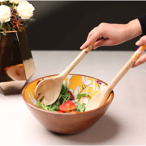 Bol de service alimentaire pour la maison avec cuillères, design merveilleux, forme ronde, accessoire de table, au prix le plus bas - Product Image 3