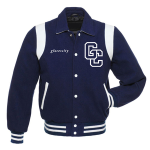Blouson universitaire professionnel en gros avec doublure matelassée et broderie de patch en chenille de haute qualité, personnalisation de la marque, prix - Product Image 2