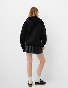 Sweat-shirt à capuche tendance pour l'extérieur, coupe ajustée, hiver, design personnalisé, logo, imperméable, respirant, en fibre de bambou, pour femmes - Product Image 3