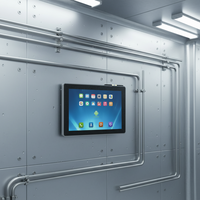 Panel PC Industrial con Pantalla Táctil Capacitiva de 15.6 Pulgadas, IP65 Impermeable, Todo en Uno, Windows 11/10 Home, Montaje en Pared
