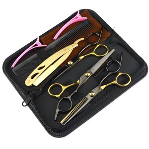 Kit de pelo para el hogar de 6,0 pulgadas, popular nuevo diseño de moda, tijeras de peluquero de belleza, tijeras planas, tijeras para el pelo de dientes - Product Image 3