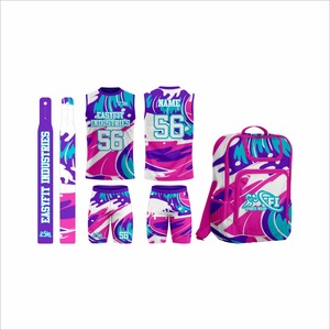 OEM Custom 7V7 American Football <b>Shorts</b> 100% <b>Polyester</b> Quick Dry Breathable Plus Size Front/Back Logo Digital Print Adult Men's - Product Image 2