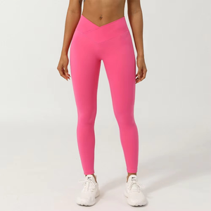 Mallas deportivas para mujer, mallas deportivas de cintura alta, pantalones de Yoga sexis elásticos, entrenamiento, correr, gimnasio, mallas transpirables de secado rápido para mujer - Product Image 6