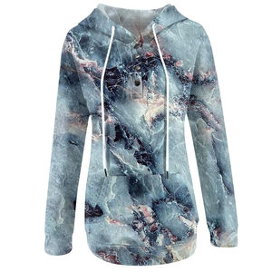 Sweats à capuche surdimensionnés pour femmes avec impression par sublimation et logo personnalisés sweats à capuche respirants et à séchage rapide OEM - Product Image 3