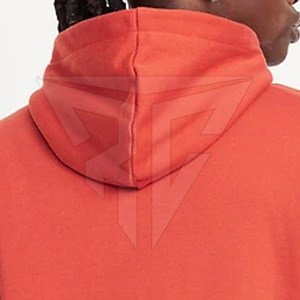 Sweat à capuche décontracté à double couche pour adultes à la mode motif solide hiver poche basse tissu polaire teint uni - Product Image 5