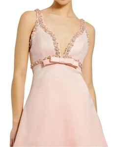 Robe de soirée antistatique sans manches en forme de cœur Robe de cocktail courte longueur Rhinestone Poly-Mesh Pearls Beading - Product Image 3