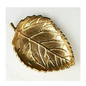 Vaisselle de qualité luxueuse, plats de service modernes en forme de feuille, en vrac, design vintage, plat et plateau en aluminium massif - Product Image 3