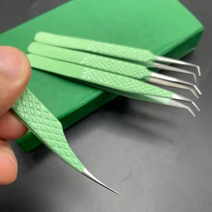 Pinzas de extensión de pestañas recién llegadas al por mayor para extensiones de pestañas pinzas de extensión de pestañas de acero inoxidable alto - Product Image 5