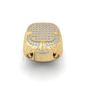 Bague glacée luxueuse en argent sterling 925 cultivée Leb pour hommes Style hip-hop unique avec clarté VVS meilleur cadeau d'anniversaire bague en diamant - Product Image 5