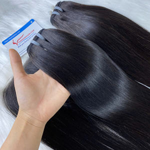 Top Bone Straight Weft Hair Remy Hair Bundles No Dedding No Tangles Vietnam Origin Hair Weaving Chemical Free 100g Toutes les couleurs - Product Image 2