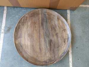 Small Modern Design Natural Wooden Three-Legged Top Table <b>Cake</b> <b>Stands</b> for Home <b>Christmas</b> Decorations Living Room Cafeteria Party - Product Image 3