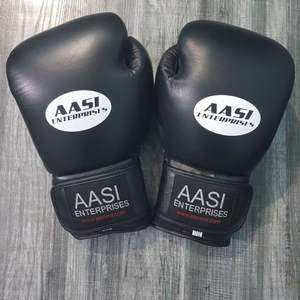 Gants de boxe professionnels en cuir de vachette, longueur poignet, utilisation quatre saisons, détection par aiguille, Muay Thai - Product Image 6