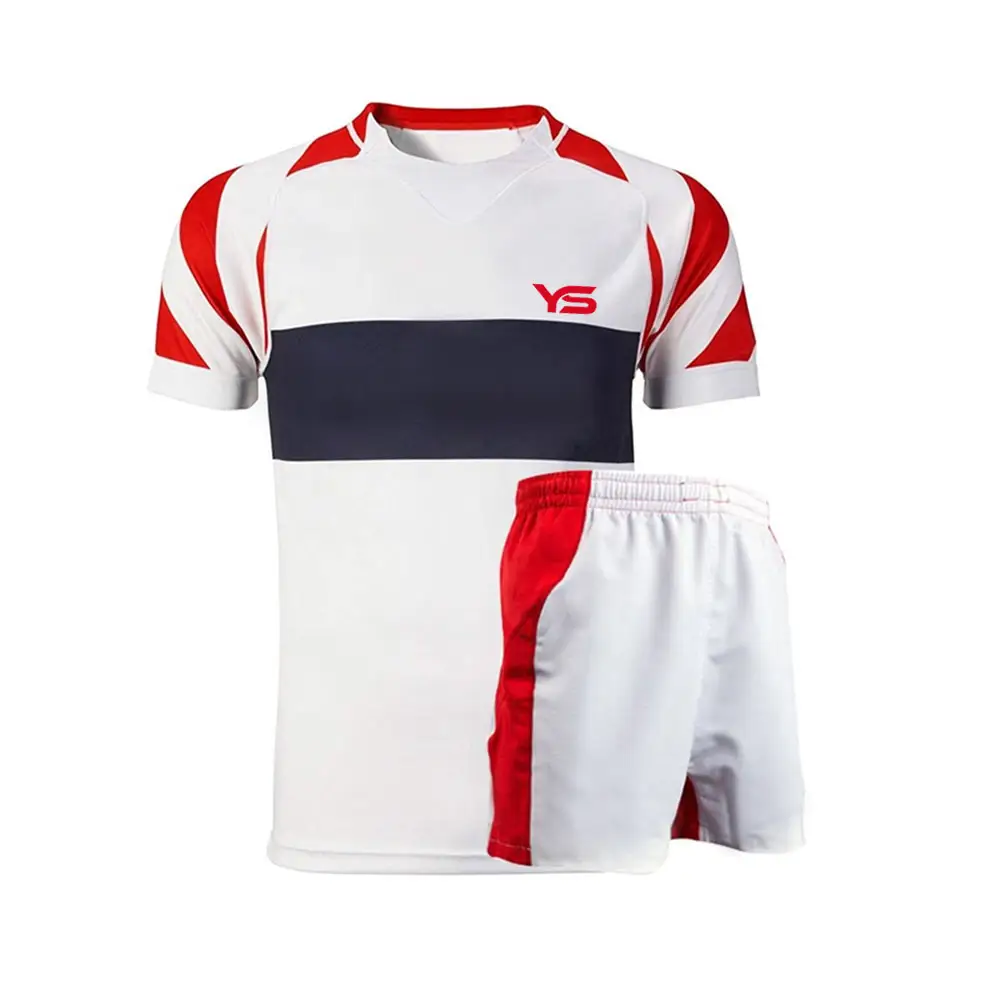 Beste Qualität Rugby-Uniform Auf Lager Benutzer definierte Rugby-Uniform Entwerfen Sie Ihr eigenes Rugby-Trikot