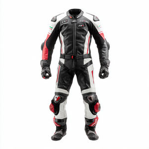 Customize Leather Suits Men Genuine Leather Jacket Biker PU Pants Set Motorcycling Leather Suit Men's - Product Image 1