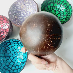 Cuencos de Cáscara de Coco Lacada para Smoothies y Ensaladas, Decoración de Mesa de Cocina, Cuenco de Cáscara de Coco de Vietnam por Vitrapro - Product Image 6