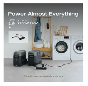 Station d'alimentation portable EF-7.2kWh neuve d'origine avec batterie supplémentaire 120V Lifepo4, capacité extensible avec garantie - Product Image 5