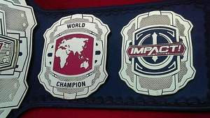 Cinturón de Campeonato Mundial de Impact Wrestling, Tamaño Adulto, Hecho de Zinc de 2mm - Product Image 3