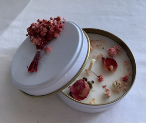 Hot Selling Handmade White Decorative Wax Tin Candle For Wedding, Home Decor and Gifting - Product Image 5