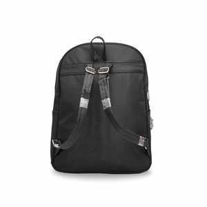 Mochila negra casual P47443 para viaje Bolsa elegante y práctica - Product Image 1
