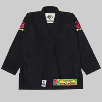 Uniforme de Jiu Jitsu Brasileño Sibrin Premium BJJ Gi |   Kimono Rasta Competitor Negro |   Ligero, Cómodo, Duradero y Transpirable