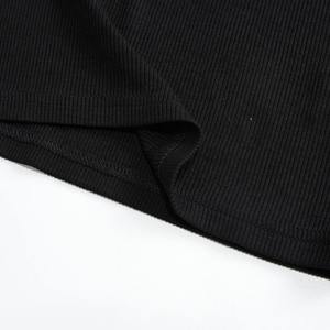 Débardeur doux haut en coton femmes tenues d'été serré et Sexy débardeur tricoté bas chemise et haut sans manches pour vêtements d'extérieur - Product Image 5