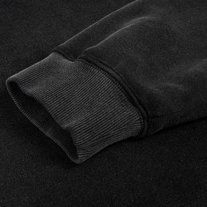 Custom Double Layer Hood <b>Black</b> Vintage <b>Zip</b> <b>up</b> Hoodie Drop Shoulder Boxy Oversized Acid Wash <b>Hoodies</b> for Men DDP Shipping - Product Image 4