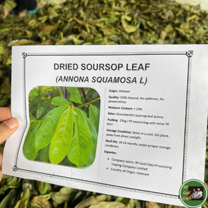 Hojas de Guanábana Secas al por Mayor, Material Botánico Limpio para la Elaboración de Té y el Procesamiento de Bebidas, Vietnam - Product Image 1